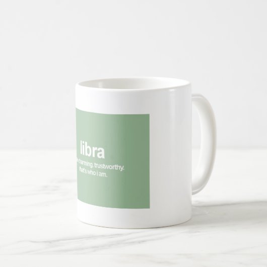 WAAGE KAFFEETASSE (VorderseiteRechts)