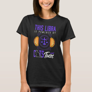 Waage Katze Taco Horoskop Sternzeichen T-Shirt