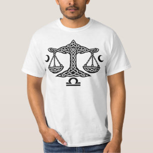 Waage Keltisches Mondwaagen-Sigil   BurnsInHell-Ti T-Shirt