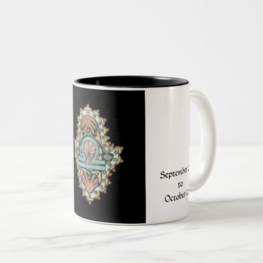 Waage Khamsa Tasse (VorderseiteRechts)