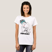 Waage-Mädchen unzerbrechlich T-Shirt (Vorne ganz)