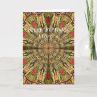 Waage-Mandala-Geburtstags-Karte