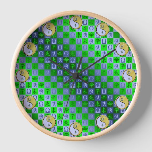 Waage & Metall Ziege Uhr (Vorderseite)