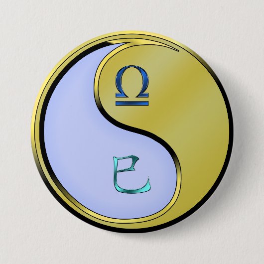 Waage & Metallschlange Button (Vorderseite)