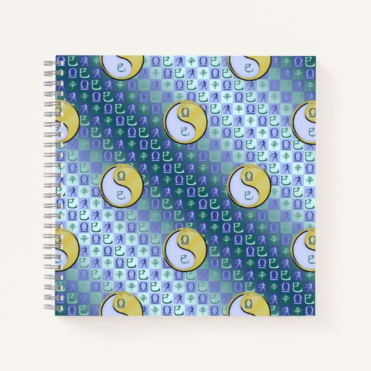 Waage & Metallschlange Notizblock (Vorderseite)