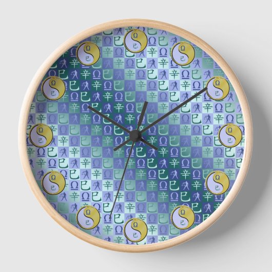 Waage & Metallschlange Uhr (Vorderseite)