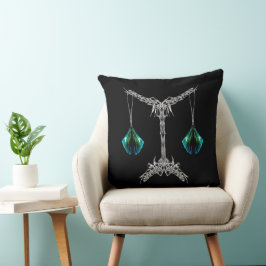 Waage – Minimalistischer Zodiak-Dekokissen Kissen