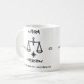 Waage personalisiert kaffeetasse (Vorderseite Links)