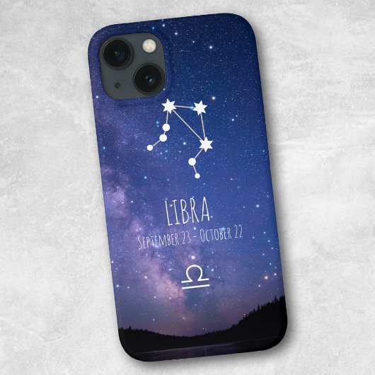 Waage | Personalisierte Sternbild-Konstellation iPhone Hülle