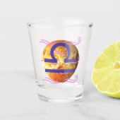 Waage Schnapsglas (Vorderseite)
