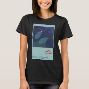 Waage Sternbild Vintage Zodiac Astrologie T-Shirt