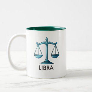 Waage-Sternzeichen Astrologie Geburtstag-Kaffeetas Zweifarbige Tasse