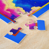 Waage-Sternzeichen im sternenerfüllten Himmel Puzzle (Seite)