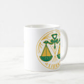 Waage Sternzeichen Kaffeetasse (VorderseiteRechts)
