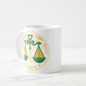 Waage Sternzeichen Kaffeetasse (Vorderseite Links)
