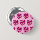 Waage-Sternzeichen-Kokette-Herz-Geburtstagskuchen Button (Vorne & Hinten)