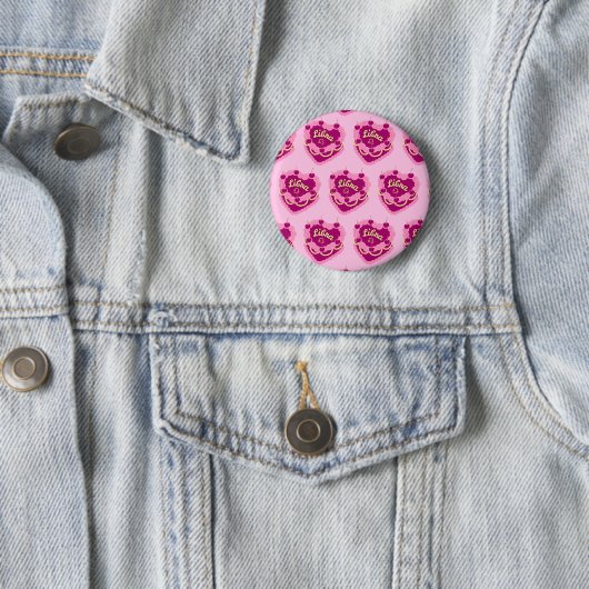 Waage-Sternzeichen-Kokette-Herz-Geburtstagskuchen Button (Beispiel)