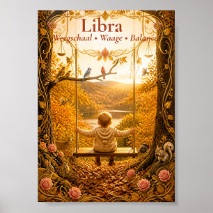 Waage Sternzeichen Kunst Traumhafte Astrologie S Poster