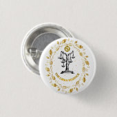 Waage Sternzeichen Luxus Ästhetik Sterne Kunst Button (Vorne & Hinten)