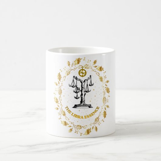 Waage Sternzeichen Luxus Ästhetik Sterne Kunst Kaffeetasse (Mittel)