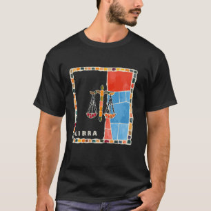Waage-Sternzeichen-Mosaik - Harmonie und Balance i T-Shirt