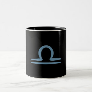 WAAGE Sternzeichen September Oktober Geburtstagsas Zweifarbige Tasse