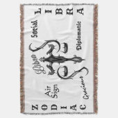 Waage-Sternzeichen-Symbol Decke (Vorderseite Vertikal)