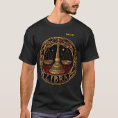 Waage Sternzeichen Symbol T-Shirt (Vorderseite)