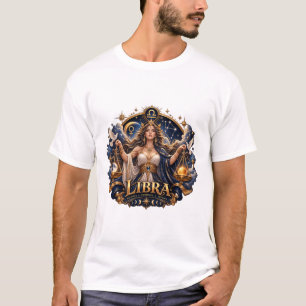 Waage-Sternzeichen-T-Shirt – Mechanische himmlisch T-Shirt