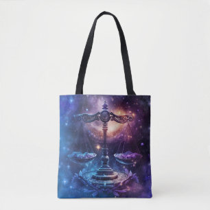 Waage-Sternzeichen Wasserfarben-Design Tasche