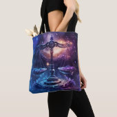 Waage-Sternzeichen Wasserfarben-Design Tasche (Von Nahem)