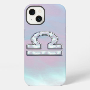 Waage-Symbol Mutter-der-Perle-Stil iPhone 13 Hülle