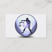 Waage-Symbol-Visitenkarte Visitenkarte (Rückseite)