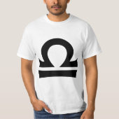 Waage-Tierkreis-Horoskop-Zeichen T-Shirt (Vorderseite)