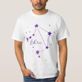 Waage-Tierkreis-Konstellations-T - Shirt (Vorderseite)