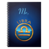 Waage-Tierkreis-Symbol Notizblock (Vorderseite)