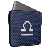 Waage-Tierkreis-Zeichen auf Laptopschutzhülle (Vorne Rechts)