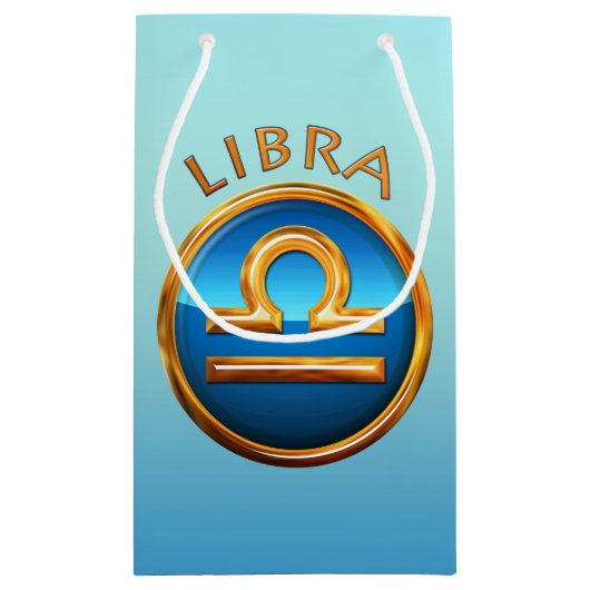 Waage-Tierkreis-Zeichen Kleine Geschenktüte (Rückseite)