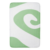 Waage und Weiße Wirbelwelle Badematte (Vorderseite Vertikal)