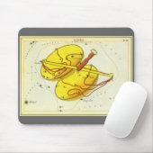 Waage Vintage-Sternbild Urania's Spiegel Mousepad (Mit Mouse)