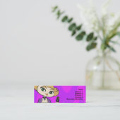 Waage-Visitenkarte Mini Visitenkarte (Stehend Vorderseite)