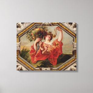 Waage, von den Zeichen des Tierkreises Leinwanddruck