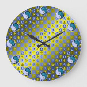 Waage & Wasser-Affe Große Wanduhr