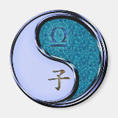 Waage & Wasser-Ratte Magnet (Vorne)