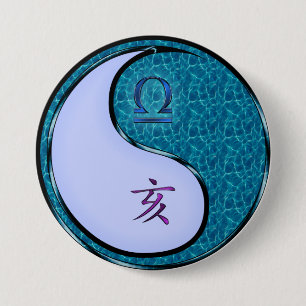 Waage & Wasser-Schwein Button