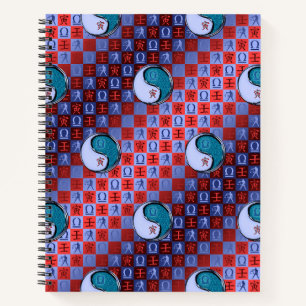 Waage & Wasser-Tiger Spiralblock Notizblock