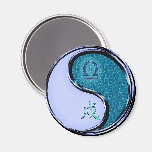 Waage & Wasserhund Magnet (Vorderseite/Rückseite)