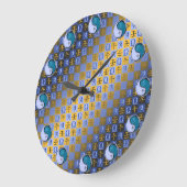 Waage & Wasserpferd Große Wanduhr (Winkel)