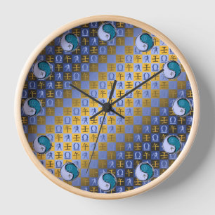 Waage & Wasserpferd Uhr