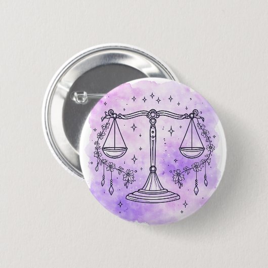 Waage Zeichen Button (Vorne & Hinten)
